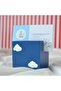 Navy Blue Cloudy Six Piece Office Set |   Pen Holder Flower Pot Plant Notepad Holder Business Card Holder Oval Plate - 6
