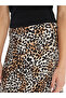 Satin Women's Skirt - Leopard Pattern, Standard Fit - 3