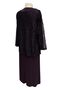 Plum Bunch Mother's Evening Dress Set with Jacket - 4