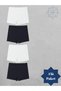 Women's laser cut seamless white black women's boxer panties 4 pack regular waist