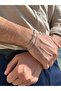 Silver Thick Chain Men's Bracelet Women's Flat Unisex Stainless Steel Non-Tarnish Color Throw - 2