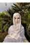 Shiny Stoned Satin Janjan Hijab Evening Dress Shawl