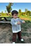 Striped Thessaloniki Knitted Oversize Children's Sweater (Wide Fit, Please Choose the Full Size)