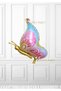 Gold Butterfly Foil Balloon - Gold - Pink Butterfly Foil Balloon 1 Piece
