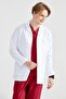 Shirt Collar Jacket Oversize White Men's Doctor Teacher Lab Coat - 3