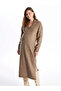 Lcwaikiki Maternity Mink Polo Collar Plain Long Sleeve Maternity Knitwear Dress - 2