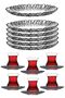 Aurora 18 Piece Tea Cake Set 10512-95961 267 Fma269095 Fma294233 - 2