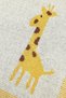 Knitwear Knitted Baby Blanket for Baby Girl and Boy Yellow Giraffe 90cm X110Cm - 4