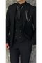 Plus Size Black Suit 3 Pieces –Slimfit Please Choose 1 Size Larger. - 4