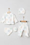 100% Cotton Newborn Rabbit Hospital Discharge Set of 5
