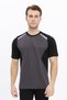 Men's Crew Neck T-Shirt Breathable Fabric Procool Sports Outdoor T-Shirt Smoked