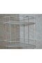 Stainless Double 300x230x320 Bathroom Corner Steel White Shelf Shampoo Holder Corner Holder - 4