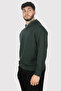 Men's Logo Cotton Hooded Long Sleeve Dark Green Sweatshirt 6D1M99 1Jrrz-0565 - 3