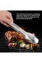 Kitchen Tongs, Stainless Steel Food Tongs Barbecue Grill Meat Fish Tongs 1 Piece - 6