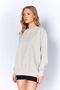 Antique/Pale Effect Basic Fit l Knitted Sweatshirt| Stone MKW278852-01 - 4