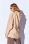 Beige V-Neck Women's Casual Shirt |   Mks166918-01 - 5
