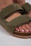 Vina Women's Genuine Leather Velcro Green Slippers - 4