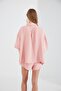 Oversize Dried Rose Shirt and Shorts Set of 2 - 4