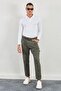 Buttoned Polo Collar Basic Knitwear Ecru - 3