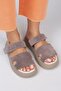 Seina Women's Genuine Leather Velcro Slippers Mink Slippers - 2