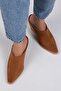 Stella Women's Genuine Leather Western Tan - Suede Slippers - 6
