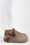 Holly Furry Women's Genuine Leather Furry Genuine Leather Belt Buckle Mink-Khaki Sandals - 2