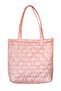 Waterproof Bag - Cream Leaf Pattern on Pink Waterproof Women's Shoulder Bag-Wolo