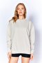 Antique/Pale Effect Basic Fit l Knitted Sweatshirt| Stone MKW278852-01 - 2