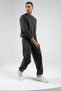 Washed/Distressed/Faded Effect Regular/Normal Fit Jogging Sweatpants | Anthracite | Eeu100688853
