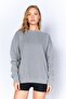 Gray Knitted Sweatshirt - Antique/Pale Effect, L Shape Addition100278852-8852 - 4