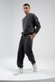 Washed/Distressed/Faded Effect Regular/Normal Fit Jogging Sweatpants | Anthracite | Eeu100688853 - 2