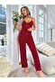 Women's Strappy Burgundy Lace Suit Zehra - 5