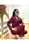 Dantelli Güpürlü Dowry Women's Satin Pajama Set
