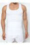 Men's White Slim N Lift Type Belly Corset Diamond Type Undershirt - 6