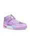 Big Girl's Lace-Up/Velcro Purple Sneaker Boots - 3