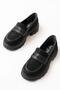 746-759 Black Suede Daily High-Sole Loafer Shoes - 3