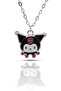 Sanrio Hello Kitty Kuromi Cute Necklace - Enameled Silver Color Classic with Chain