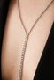 Women's 2 Row Model Crystal Zircon Stone Silver Waterway Necklace Earring Set Evening Dress Long Jewelry Set - 6