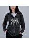 Mingalondon Spider Printed - Unisex Vintage Hooded Cardigan