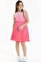 Waist Detailed Gradient Girl's Dress - Pink