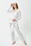5-Piece Jacquard Long Sleeve Maternity Pajama Set - 2