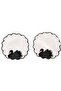 6 Pieces Linen Fabric Embroidered Sequin Embroidered Coffee Side Cocktail Presentation Napkin & Coasters - 4