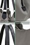 3286 Lonia Women's Light Gray Canvas Cotton Daily Shoulder Hand Tote Bag - 6