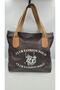 Women's Brown Column Strap Quality Large Size Faux Leather Daily Shoulder Bag - 5