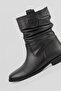 Women's Black Genuine Leather Size 35-41 Gusseted Boots & Booties - 7