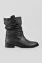 Women's Black Genuine Leather Size 35-41 Gusseted Boots & Booties