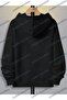 Unisex Black Freedom Printed Oversize Hoodie - 2