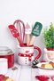 Set of 4 Bamboo Handle Silicone Spatulas, Spatula, Spoon, Scraper, Whisk Spatula Set Mini