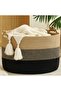 Jute, Wicker, Basket, Bathroom Basket, Dirty Basket, Toy Basket, Organizer, Flower Pot Basket, Organizer - 4
