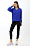 Women's V-Neck Balloon Sleeve Relaxed Fit Knit Sweater - 5
